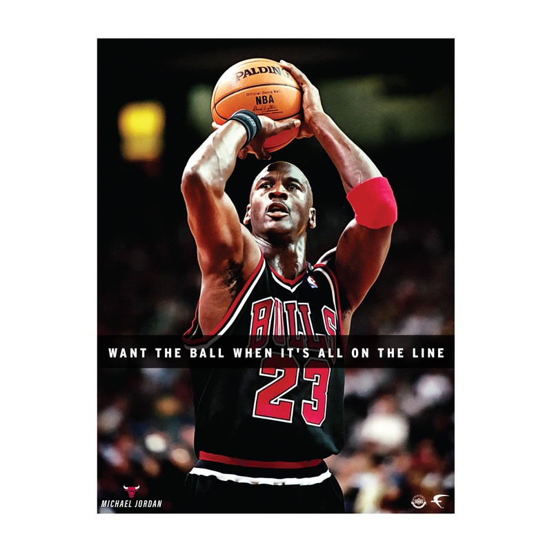 Michael Jordan – Motivational – Peel & Stick Poster – Official NBA – Chicago Bulls – Reusable Vinyl Wall Decal #2