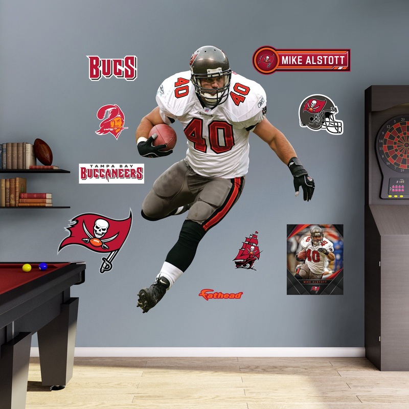 Mike Alstott – RealBig Legend Collection – Official NFL – Tampa Bay Buccaneers – Reusable Vinyl Wall Decals