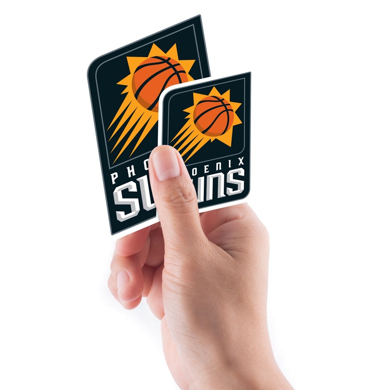 Phoenix Suns – 5 Logo Minis (Mixed Sizes) – Official NBA – Reusable Vinyl Decals