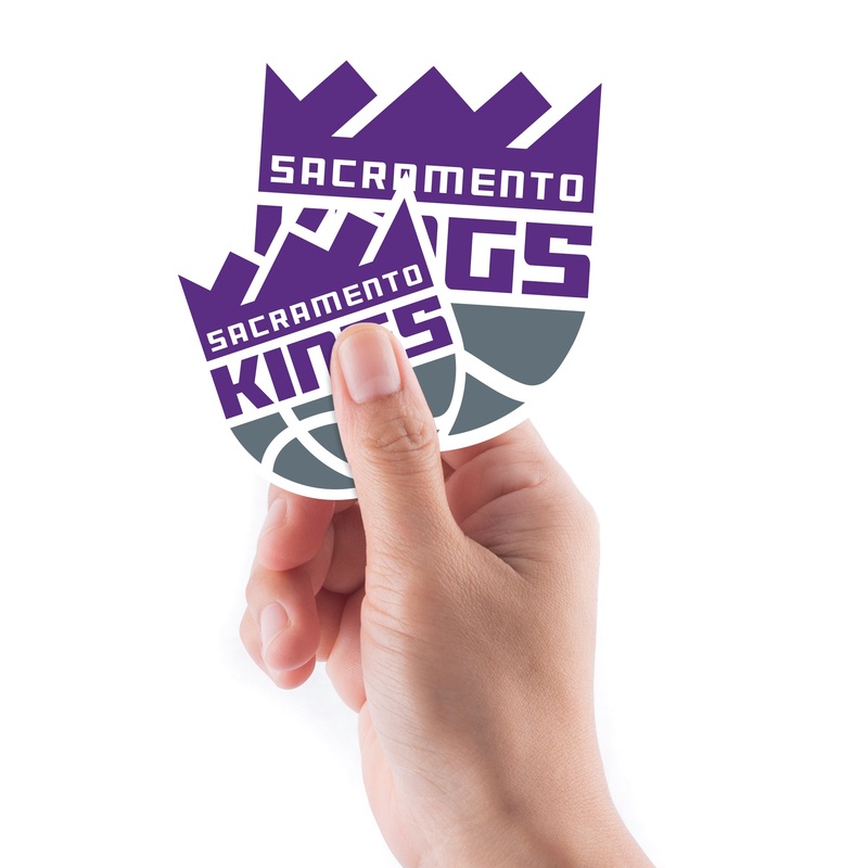 Sacramento Kings – 5 Logo Minis (Mixed Sizes) – Official NBA – Reusable Vinyl Decals