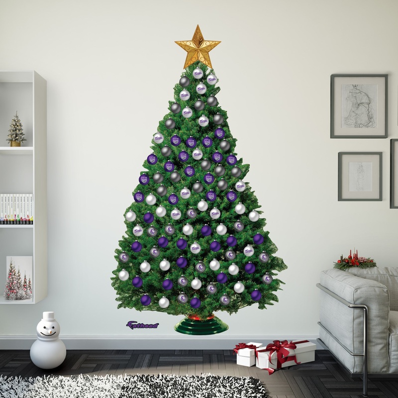 Sacramento Kings – Decorate Your Own Christmas Tree – Official NBA – Reusable Vinyl Wall Decals