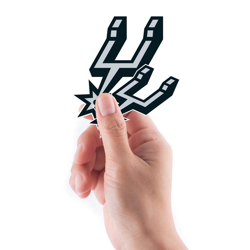 San Antonio Spurs – 5 Logo Minis (Mixed Sizes) – Official NBA – Reusable Vinyl Decals