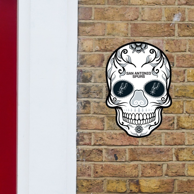San Antonio Spurs – Sugar Skull Logo – Outdoor Wall Decals – Official NBA – Scratch Resistant Alumigraphics Smooth