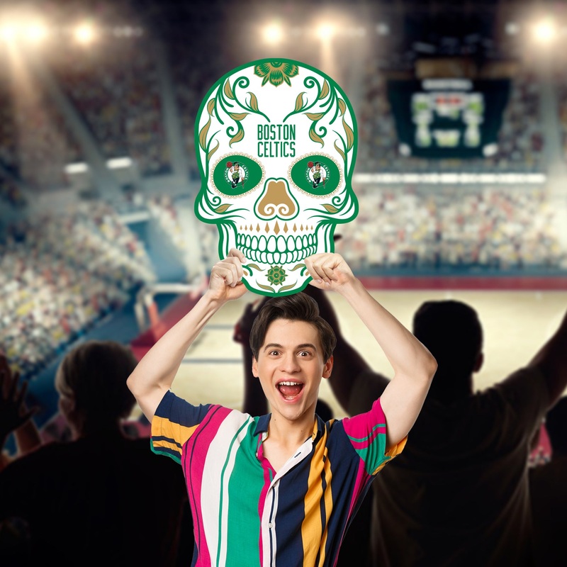 Skull – Big Head – Official NBA – Boston Celtics – Foam Core Cutout