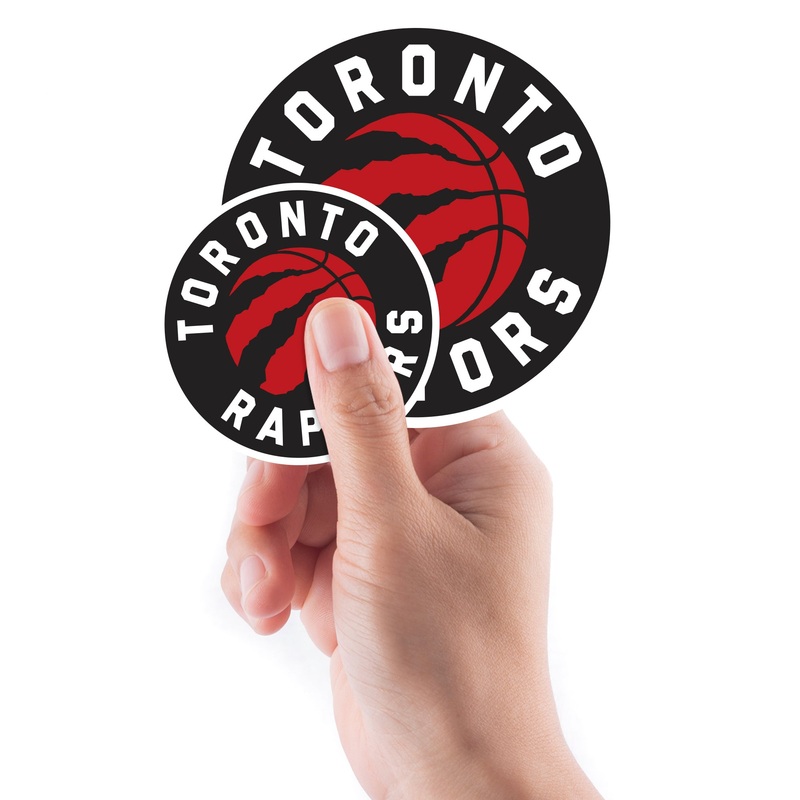 Toronto Raptors – 5 Logo Minis (Mixed Sizes) – Official NBA – Reusable Vinyl Decals