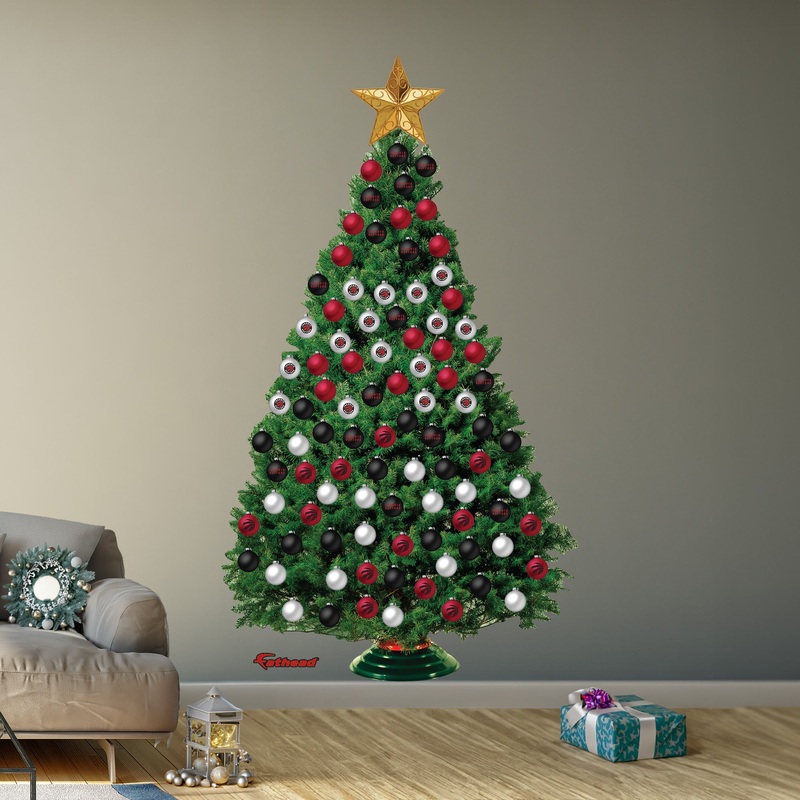 Toronto Raptors – Decorate Your Own Christmas Tree – Official NBA – Reusable Vinyl Wall Decals