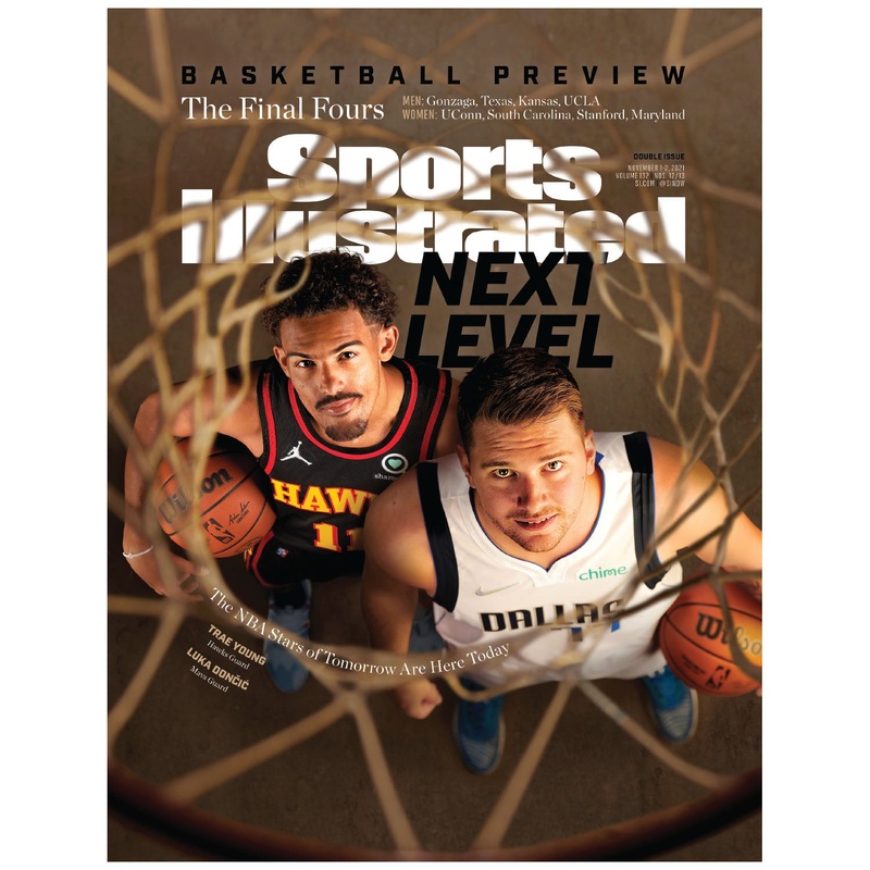 Trae Young and Luka Doni – November 2021 Sports Illustrated Cover – Peel & Stick Poster – Official NBA – Atlanta Hawks and Dallas Mavericks – Reusable Vinyl Wall Decal