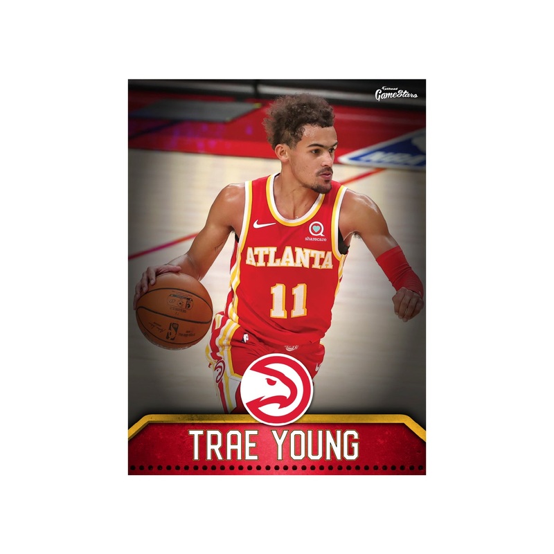 Trae Young – GameStars Series – Peel & Stick Poster – Official NBA – Atlanta Hawks – Reusable Vinyl Wall Decal