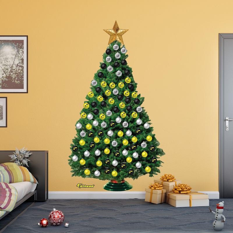 Utah Jazz – Decorate Your Own Christmas Tree – Official NBA – Reusable Vinyl Wall Decals