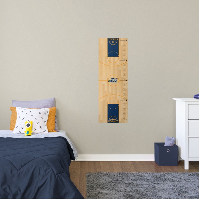 Utah Jazz – Growth Chart – Official NBA – Reusable Vinyl Wall Decal