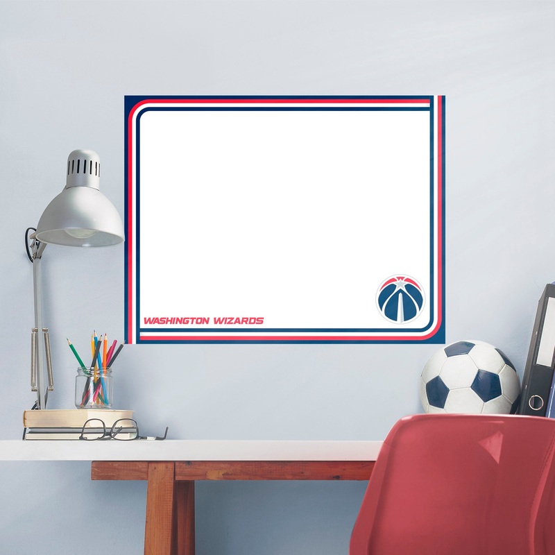 Washington Wizards – Dry Erase Whiteboard – Official NBA – Reusable Vinyl Wall Decal