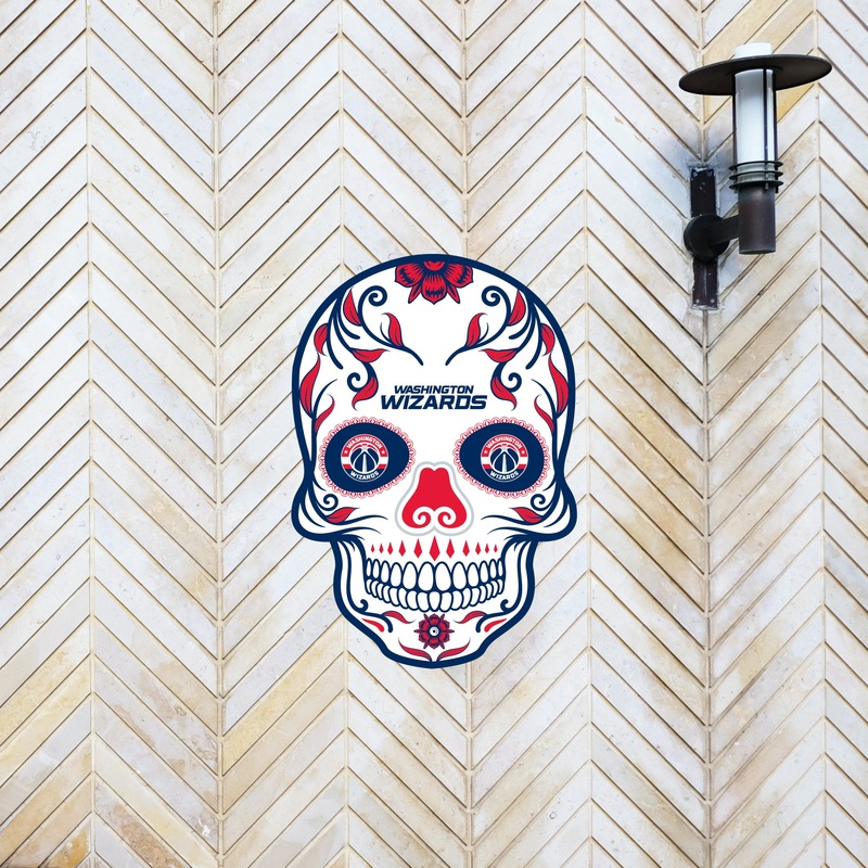 Washington Wizards – Sugar Skull Logo – Outdoor Wall Decals – Official NBA – Scratch Resistant Alumigraphics Smooth
