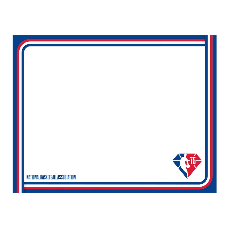 75th Anniversary – Dry Erase Whiteboard – Official NBA – Reusable Vinyl Wall Decal