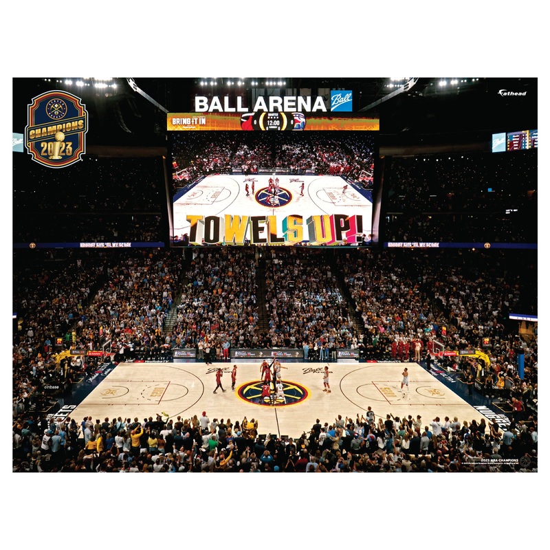 Arena 2023 Finals Wide Shot – Peel & Stick Poster – Official NBA – Denver Nuggets – Reusable Vinyl Wall Decal