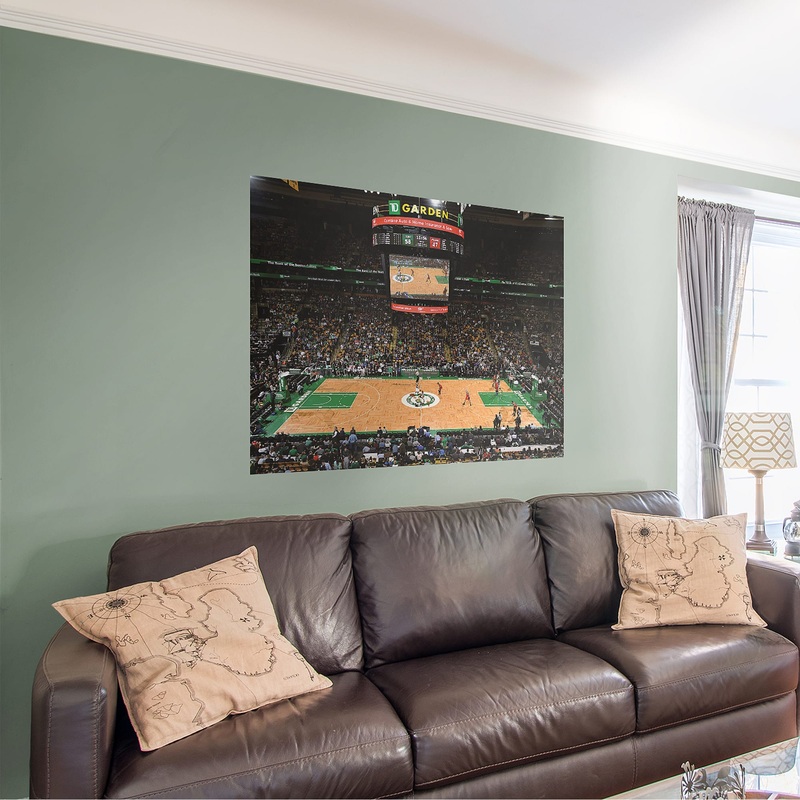 Arena Mural – Peel & Stick Poster – Official NBA – Boston Celtics – Reusable Vinyl Wall Decal