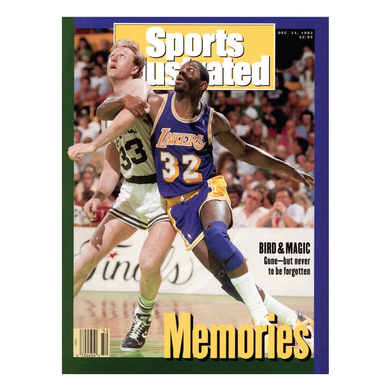 Boston Celtics and Los Angeles Lakers – December 1992 Sports Illustrated Cover – Peel & Stick Poster – Official NBA – Reusable Vinyl Wall Decal