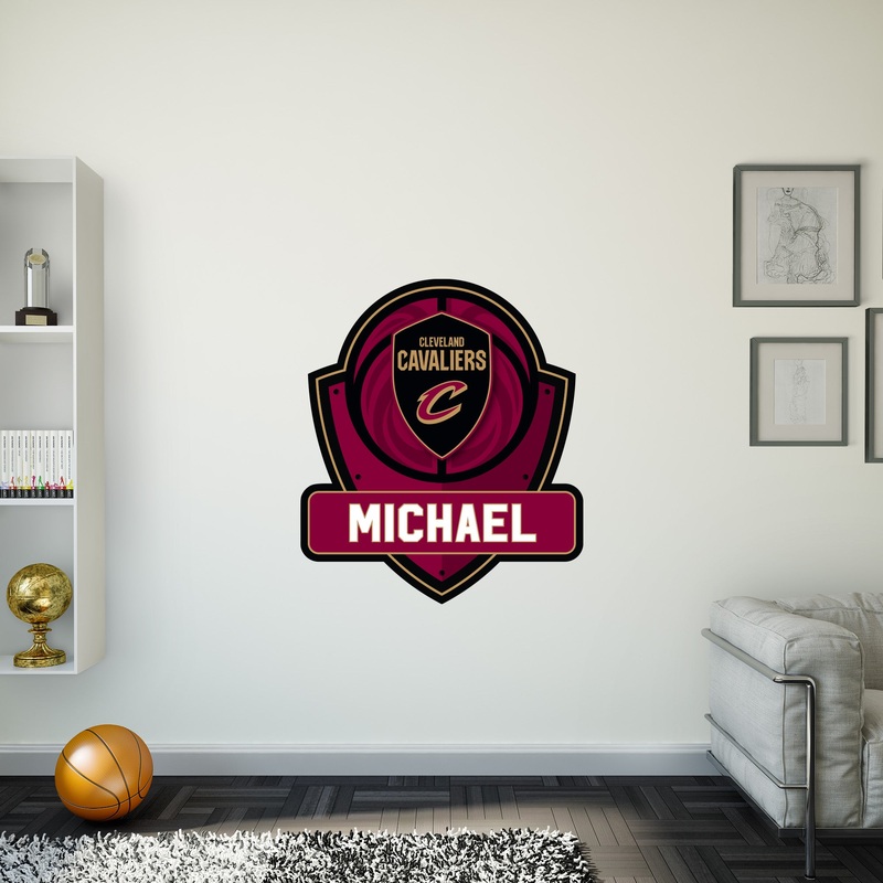 Cleveland Cavaliers – Badge – With Personalized Name – Official NBA – Vinyl Transfer Decal