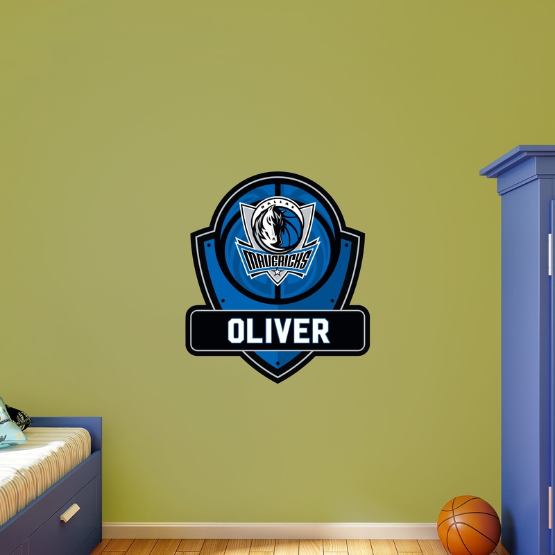 Dallas Mavericks – Badge – With Personalized Name – Official NBA – Vinyl Transfer Decal