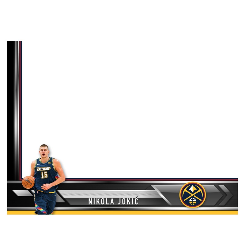 Denver Nuggets – Nikola Joki – Dry Erase Whiteboard – Official NBA – Reusable Vinyl Wall Decal