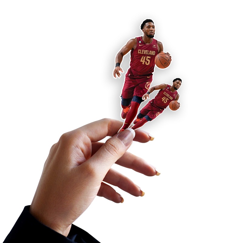 Donovan Mitchell – 5 Minis (Mixed Sizes) – Official NBA – Cleveland Cavaliers – Reusable Vinyl Decals