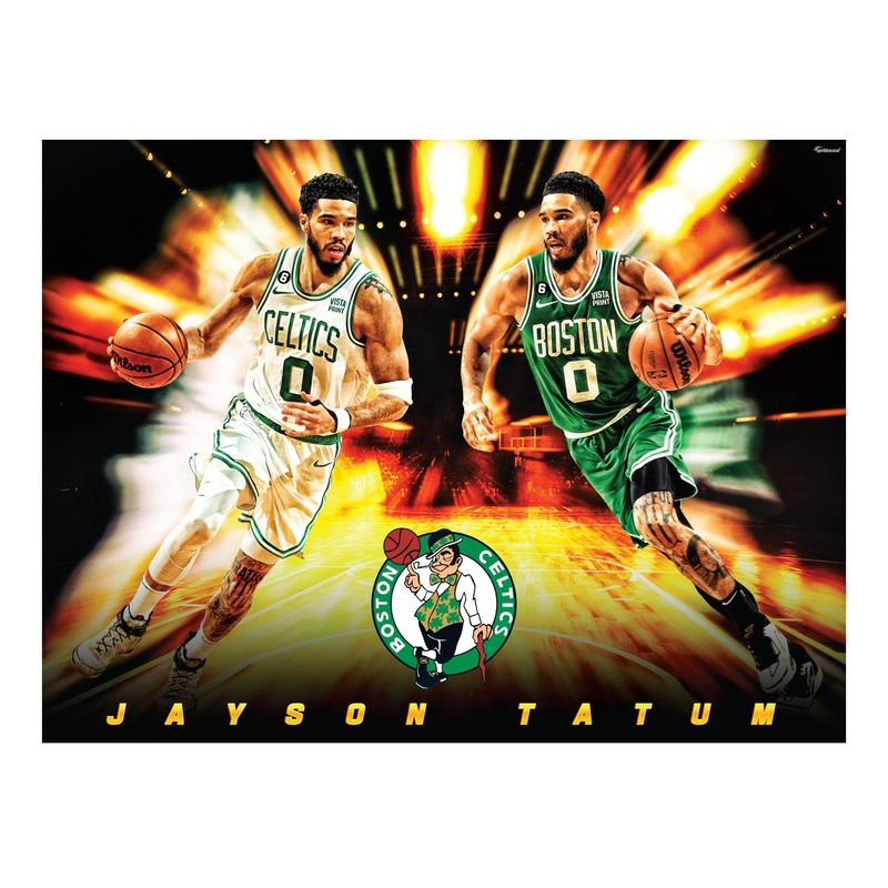 Jayson Tatum – Icon Series – Peel & Stick Poster – Official NBA – Boston Celtics – Reusable Vinyl Wall Decal