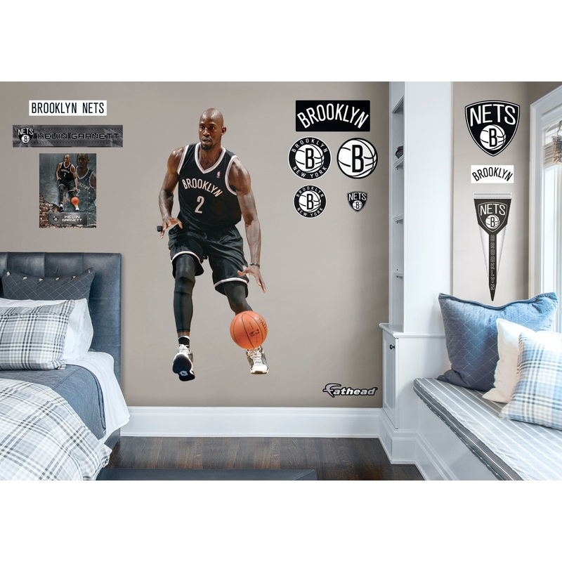 Kevin Garnett – RealBig Legend Collection – Official NBA – Brooklyn Nets – Reusable Vinyl Wall Decals