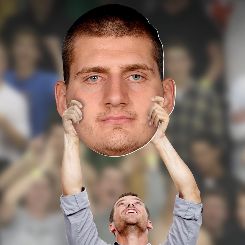 Nikola Joki – Big Head – Official NBA – Denver Nuggets – Foam Core Cutout