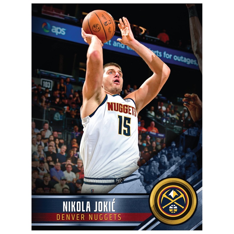Nikola Joki – Peel & Stick Poster – Official NBA – Denver Nuggets – Reusable Vinyl Wall Decal