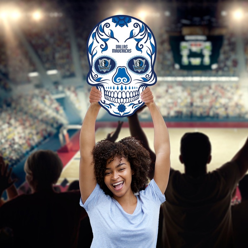 Skull Logo – Big Head – Official NBA – Dallas Mavericks – Foam Core Cutout