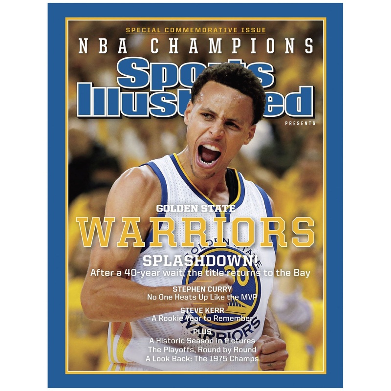 Stephen Curry – 2015 NBA Championship Commemorative Issue Sports Illustrated Cover – Peel & Stick Poster – Official NBA – Golden State Warriors – Reusable Vinyl Wall Decal