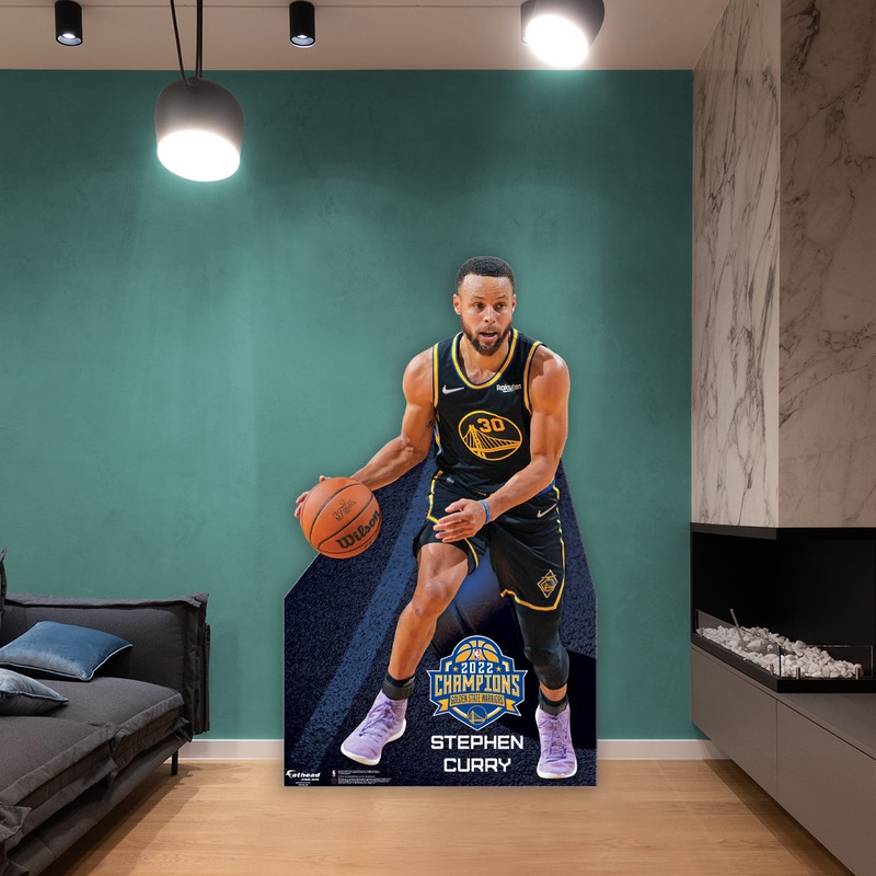 Stephen Curry 2022 Champions – Life-Size Stand Out – Official NBA – Golden State Warriors – Foam Core Cutout