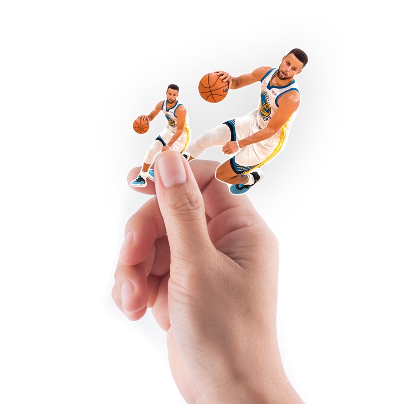 Stephen Curry – 5 Minis (Mixed Sizes) – Official NBA – Golden State Warriors – Reusable Vinyl Decals