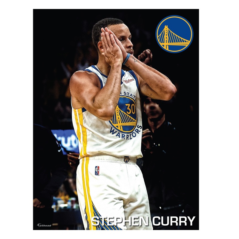 Stephen Curry – Night Night – Peel & Stick Poster – Official NBA – Golden State Warriors – Reusable Vinyl Wall Decal