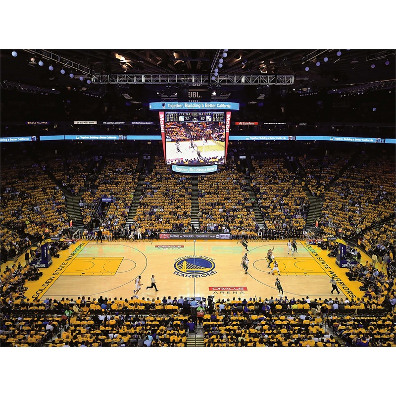 Arena Mural – Peel & Stick Poster – Official NBA – Golden State Warriors – Reusable Vinyl Wall Decal