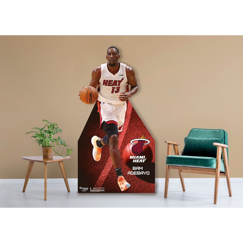 Bam Adebayo – Life-Size Stand Out – Official NBA – Miami Heat – Foam Core Cutout