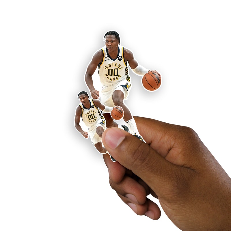 Bennedict Mathurin – 5 Minis (Mixed Sizes) – Official NBA – Indiana Pacers – Reusable Vinyl Decals
