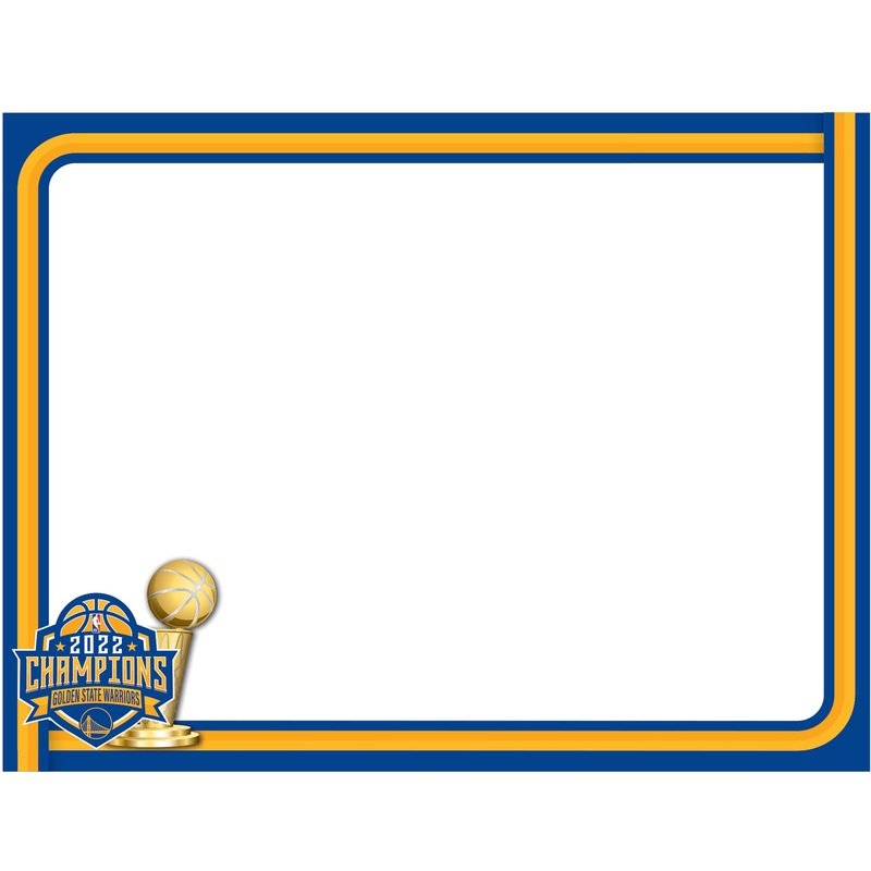 Golden State Warriors – 2022 Champions – Dry Erase Whiteboard – Official NBA – Reusable Vinyl Wall Decal
