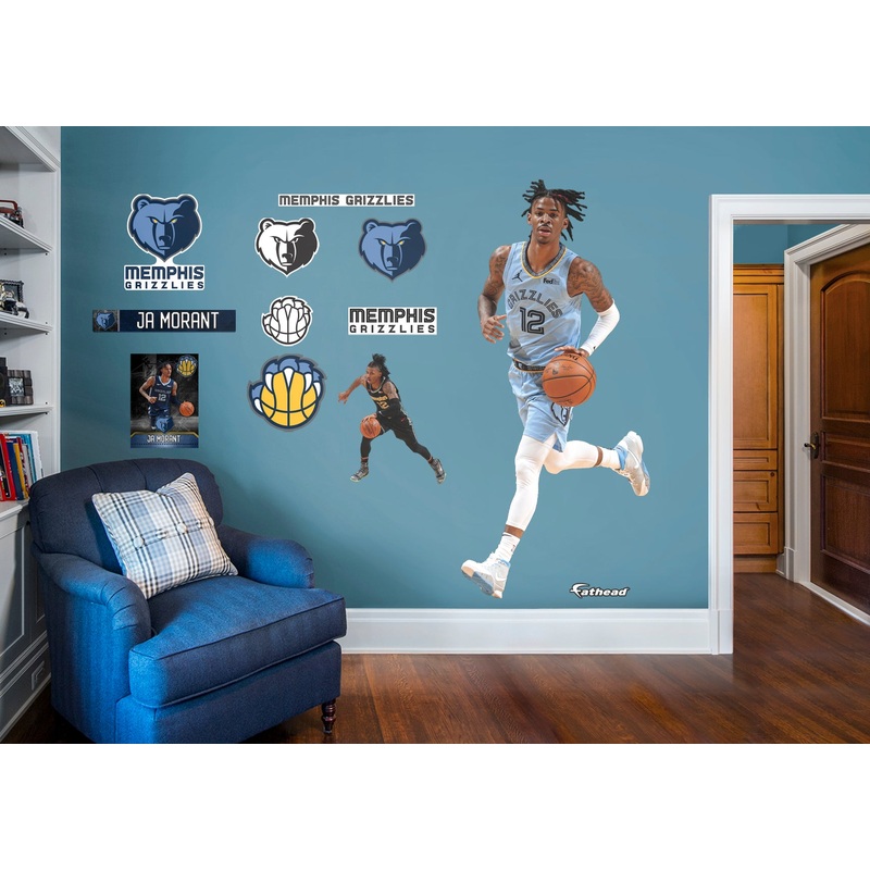 Ja Morant – RealBig Collection – Official NBA – Memphis Grizzlies – Reusable Vinyl Wall Decals #2