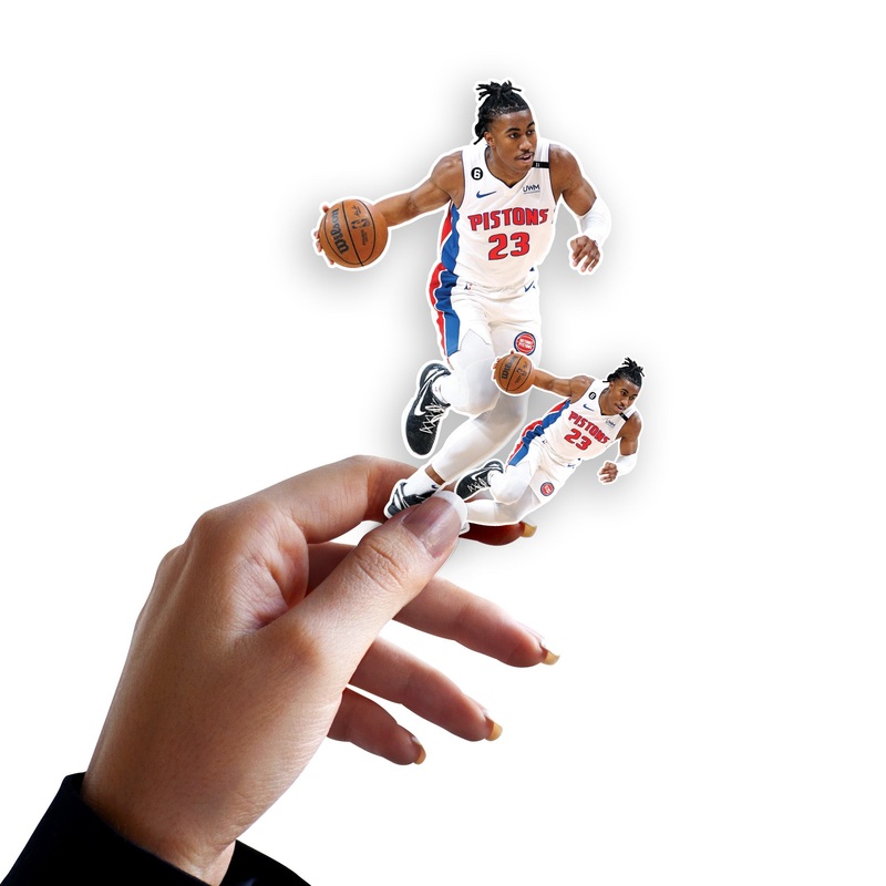 Jaden Ivey – 2 Minis (Mixed Sizes) – Official NBA – Detroit Pistons – Reusable Vinyl Decals