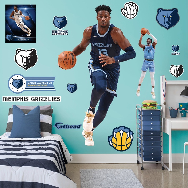 Jaren Jackson Jr. – RealBig Collection – Official NBA – Memphis Grizzlies – Reusable Vinyl Wall Decals #2