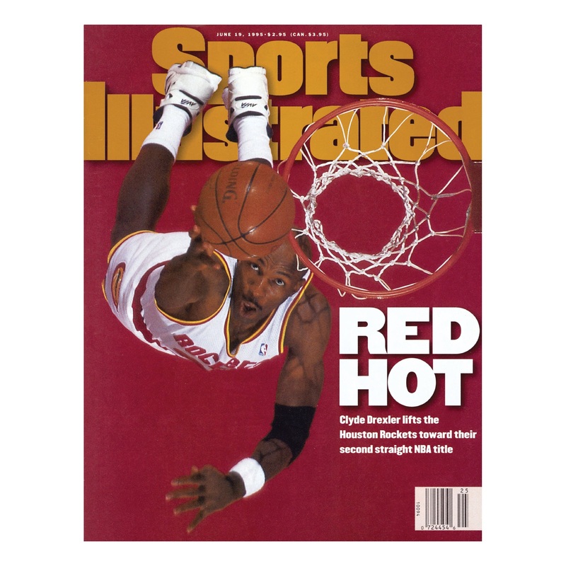 June 1995 Sports Illustrated Cover – Peel & Stick Poster – Official NBA – Houston Rockets – Reusable Vinyl Wall Decal