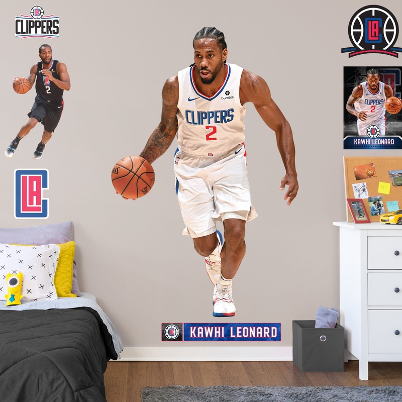 Kawhi Leonard – RealBig Collection – Official NBA – Los Angeles Clippers – Reusable Vinyl Wall Decals #1