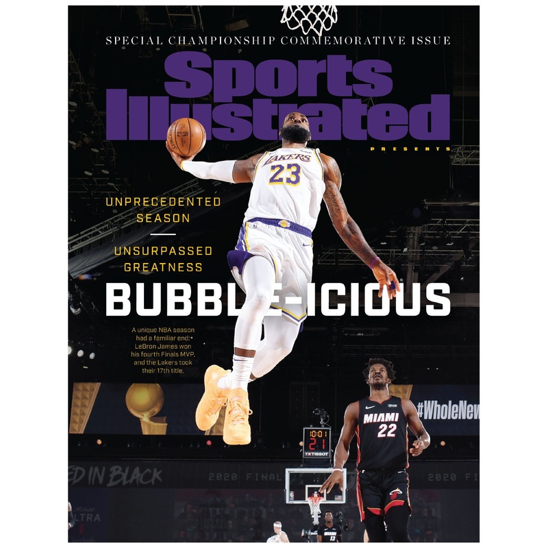 LeBron James – 2020 NBA Championship Commemorative Issue Sports Illustrated Cover – Peel & Stick Poster – Official NBA – Los Angeles Lakers – Reusable Vinyl Wall Decal
