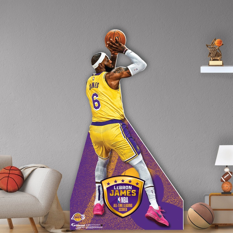 LeBron James All-Time Scoring Leader Shot – Life-Size Stand Out – Official NBA – Los Angeles Lakers – Foam Core Cutout