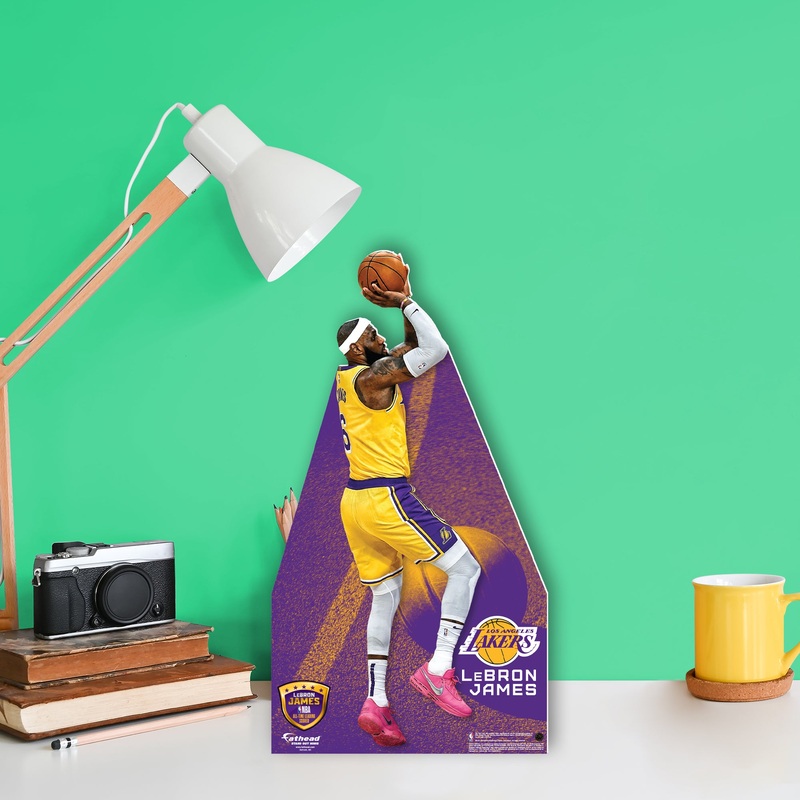 LeBron James All-Time Scoring Leader Shot – Mini Stand Out – Official NBA – Los Angeles Lakers – Cardstock Cutout
