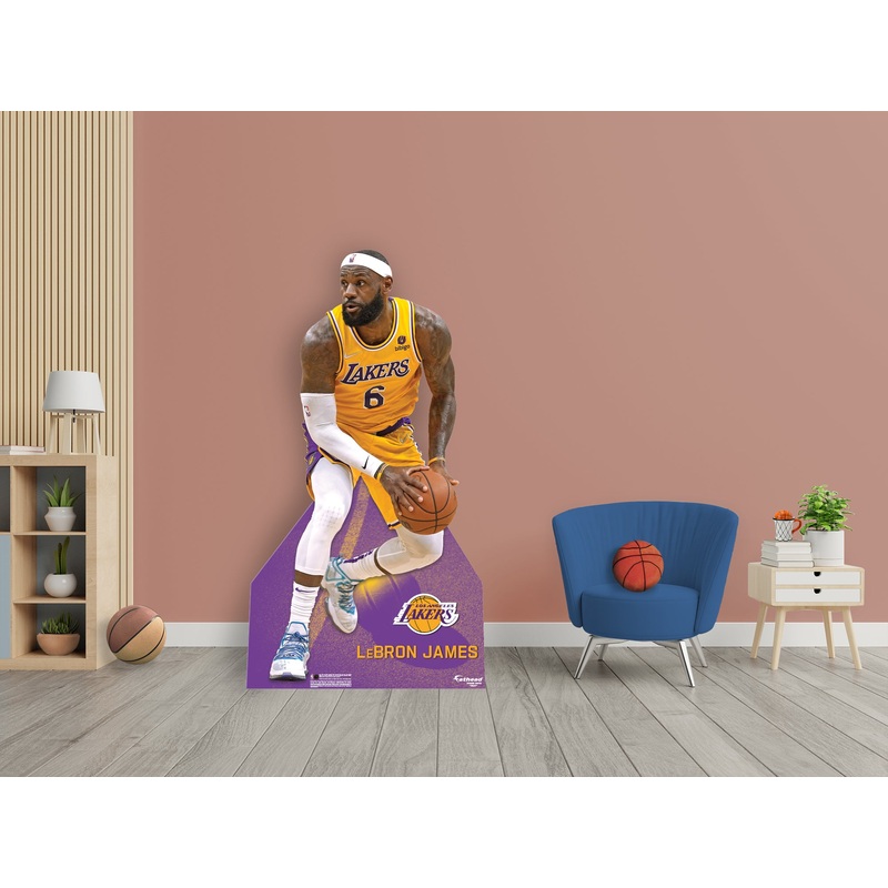 LeBron James No.6 – Life-Size Stand Out – Official NBA – Los Angeles Lakers – Foam Core Cutout