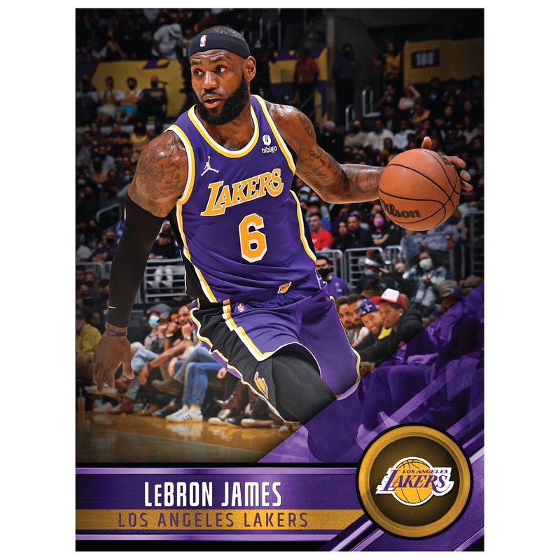 LeBron James – Peel & Stick Poster – Official NBA – Los Angeles Lakers – Reusable Vinyl Wall Decal