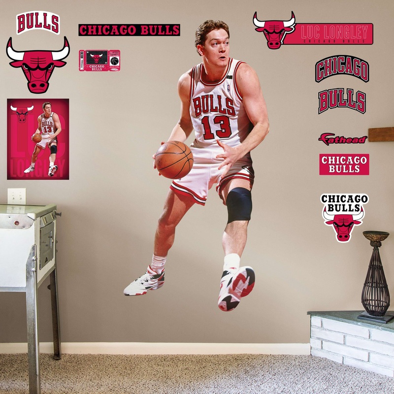 Luc Longley – RealBig Collection – Official NBA – Chicago Bulls – Reusable Vinyl Wall Decals #2