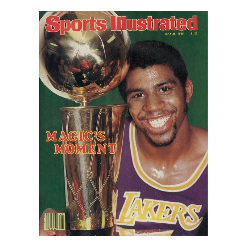 Magic Johnson – May 1980 Sports Illustrated Cover – Peel & Stick Poster – Official NBA – Los Angeles Lakers – Reusable Vinyl Wall Decal