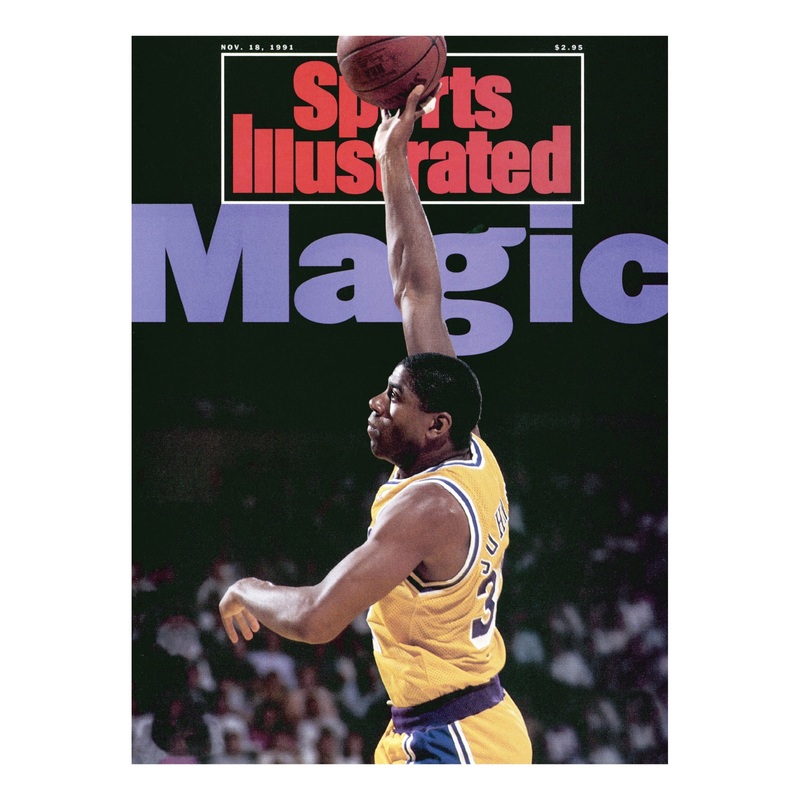 Magic Johnson – November 1991 Sports Illustrated Cover – Peel & Stick Poster – Official NBA – Los Angeles Lakers – Reusable Vinyl Wall Decal